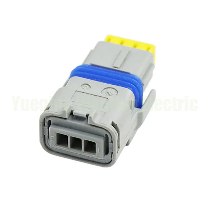 3 Pin 211PC032S8049 Gri Otomobil FCI Kablolama Soketi AC Montajı Plastik Kontu elektrik kablosu bağlantısı