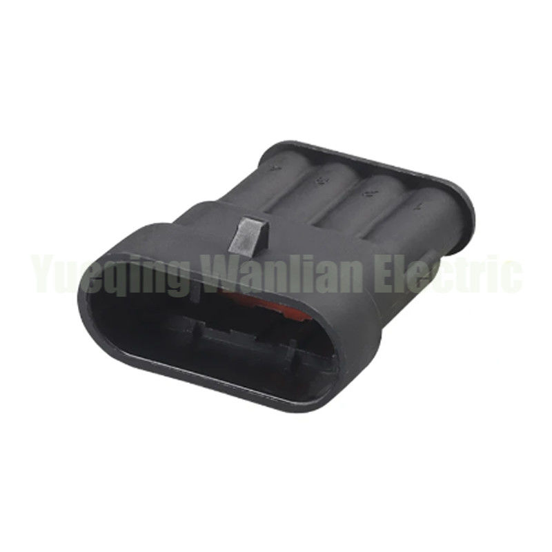 282106-1 4 Pin Otomatik Bağlantı Elektrik Bağlantıları Ve Sızdırmaz Suya Karşı Otomatik Soket
