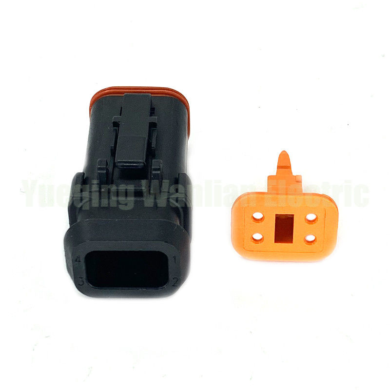 4 pin DT06-4S-EP11 plastik elektrikli fiş su geçirmez kablo bağlantısı kablosu uzun uç kapağı olan kadın bağlantısı