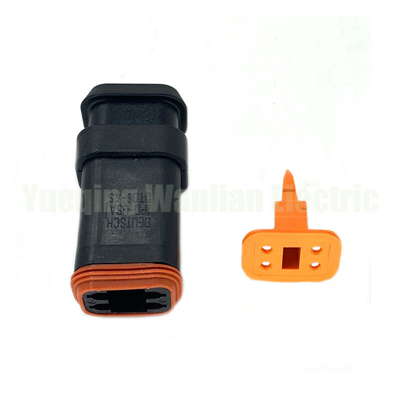 4 pin DT06-4S-EP11 plastik elektrikli fiş su geçirmez kablo bağlantısı kablosu uzun uç kapağı olan kadın bağlantısı