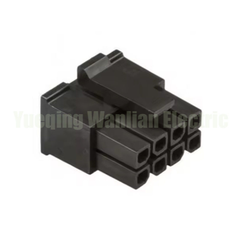 430250800 8 Pin Alıcı Evi Bağlantısı Çift Satır Kablodan Kableye Taş Siyah Evi