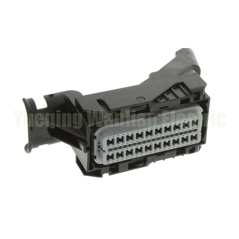 34566-0803 80 Pin Otomobil ECU Bağlantısı Soket Siyah Renk