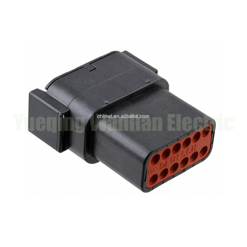 12 Pin DTM04-12PB Sıfırlanmış su geçirmez konektör Otomotiv konektörü Ağır Kamyon Kablolama Bağlantısı