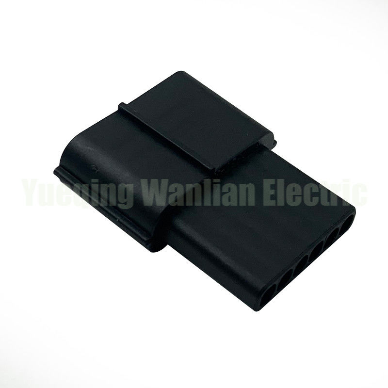 6 Pin WL0631-1.5-11 Otomobil Su geçirmez Hızlandırıcı Gaz Pedal Plug Siyah Bağlantı