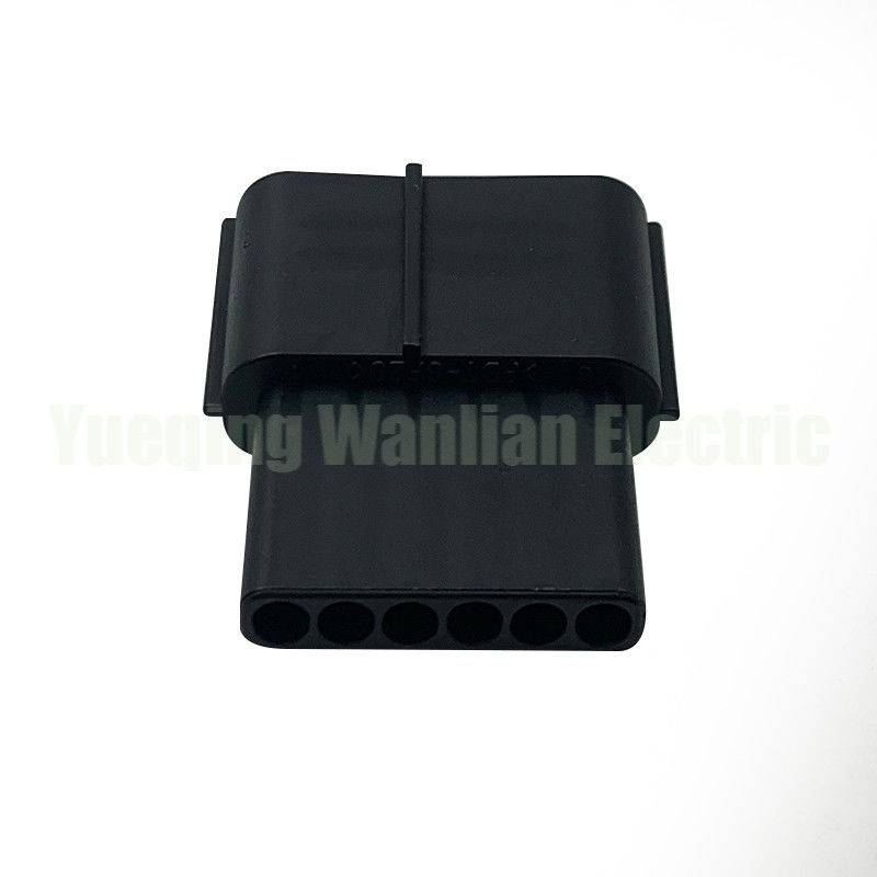 6 Pin WL0631-1.5-11 Otomobil Su geçirmez Hızlandırıcı Gaz Pedal Plug Siyah Bağlantı