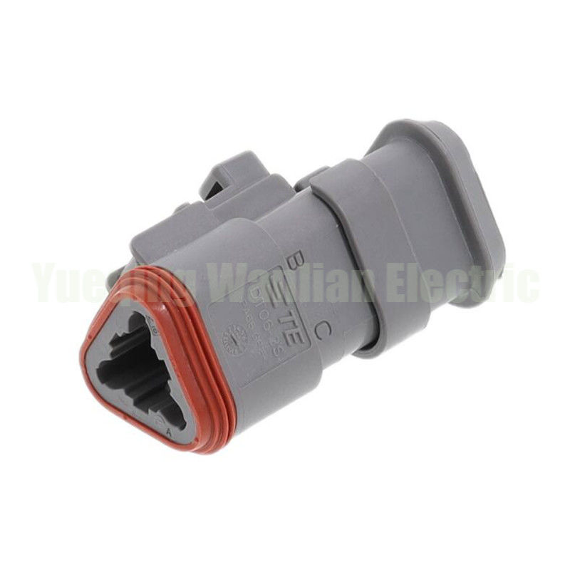 3 Pin DT06-3S-CE04 Otomobil Bağlantısı Düz Kuyruk Kapak Su geçirmez Bağlantı Kablo Bağlantısı WL3032T3-1.6-21
