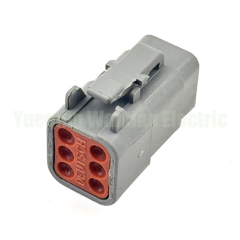 6 Pin DTM06-6S ATM06-6S Otomotiv Bağlantı Evi DTM Serisi Plug Gri Plug Bağlantısı