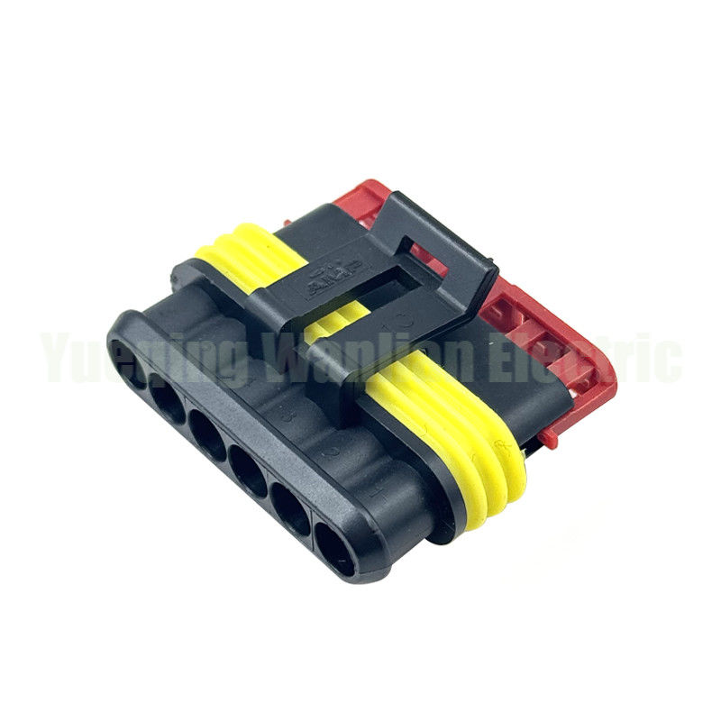 6 Pin 282090-1 Soket Dairesel Süper Seal Bağlantısız Kırma Otomatik Tel Bağlantısı