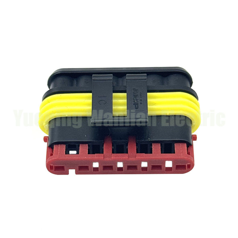 6 Pin 282090-1 Soket Dairesel Süper Seal Bağlantısız Kırma Otomatik Tel Bağlantısı